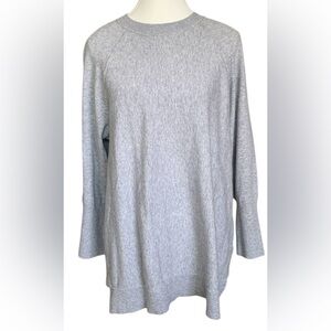 Pure J. Jill Gray Pullover Long Sleeve Crew Neck Sweater Women’s Sz M Stretch